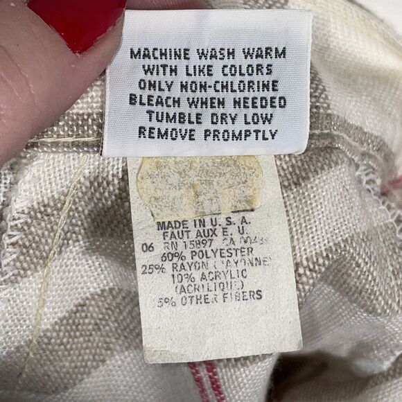 NWT Plaid A-Line Skirt Beige Pink Check Made in USA Size 10 Dead Stock 80s - Picture 14 of 14